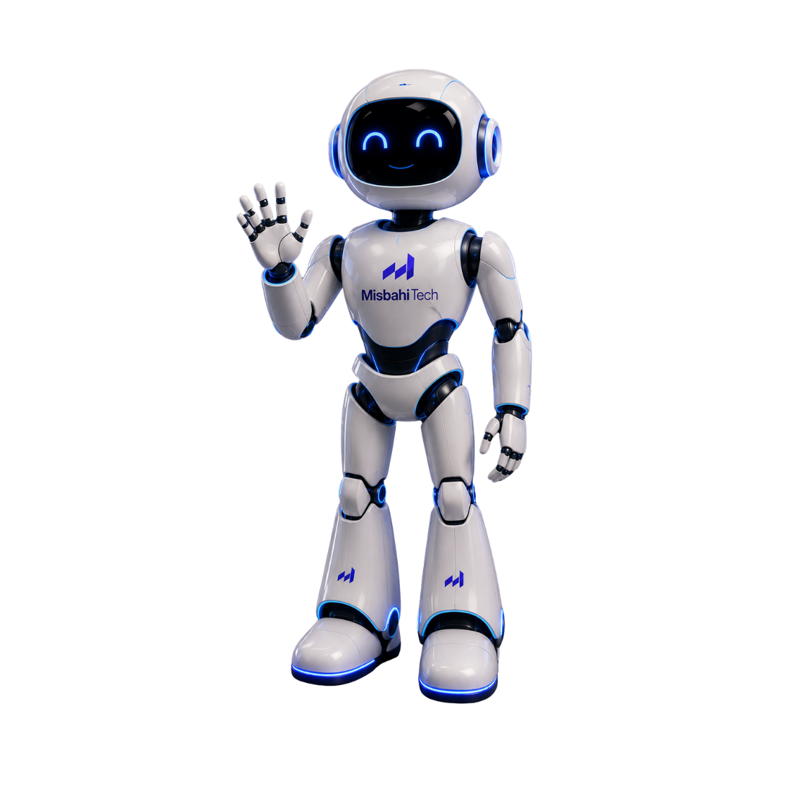 Misbahi Tech 3D AI Robot Mascot